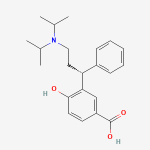 B1678929 Benzoic acid, 3-((1R)-3-(bis(1-methylethyl)amino)-1-phenylpropyl)-4-hydroxy- CAS No. 194482-44-5