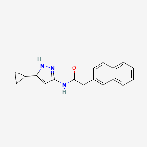 B1678931 N-(3-Cyclopropyl-1H-pyrazol-5-YL)-2-(2-naphthyl)acetamide CAS No. 326823-27-2
