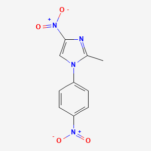 molecular formula C10H8N4O4 B1678956 硝苯唑 CAS No. 21721-92-6