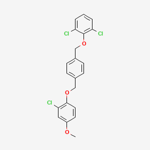 molecular formula C21H17Cl3O3 B1678965 波卡帕韦 CAS No. 146949-21-5