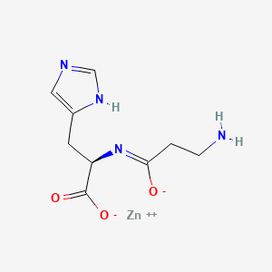 molecular formula C9H12N4O3Zn B1678969 波立普锌 CAS No. 107667-60-7
