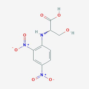 molecular formula C9H9N3O7 B167897 N-(2,4-二硝基苯基)-L-丝氨酸 CAS No. 1655-64-7