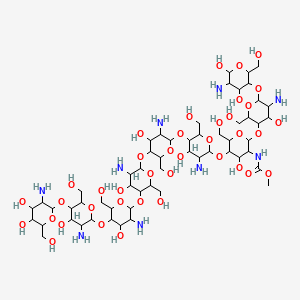 molecular formula C56H103N9O39 B1678972 Chitosan CAS No. 9012-76-4