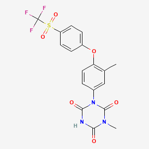 molecular formula C18H14F3N3O6S B1679043 坡那唑 CAS No. 69004-04-2