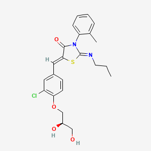 molecular formula C23H25ClN2O4S B1679046 波尼莫德 CAS No. 854107-55-4