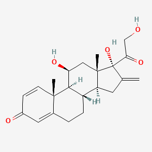molecular formula C22H28O5 B1679069 泼尼松亚甲基 CAS No. 599-33-7