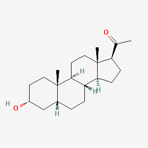 molecular formula C21H34O2 B1679072 孕烷醇酮 CAS No. 128-20-1