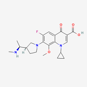 molecular formula C21H26FN3O4 B1679077 普利马floxacin CAS No. 143383-65-7