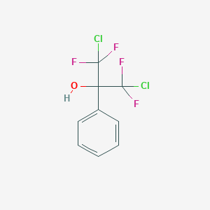 molecular formula C9H6Cl2F4O B167908 1,3-二氯-1,1,3,3-四氟-2-苯基丙醇 CAS No. 1892-88-2