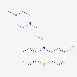 molecular formula C20H24ClN3S B1679090 氯丙嗪 CAS No. 58-38-8