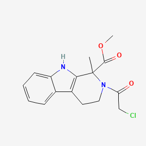 molecular formula C16H17ClN2O3 B1679143 2-(2-氯乙酰)-1-甲基-2,3,4,9-四氢-1H-吡啶并[3,4-b]吲哚-1-羧酸甲酯 CAS No. 922507-80-0
