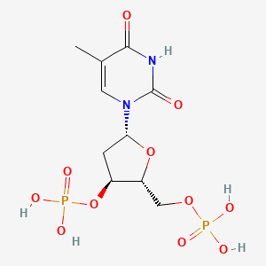 molecular formula C10H16N2O11P2 B1679145 胸苷-3',5'-二磷酸 CAS No. 2863-04-9