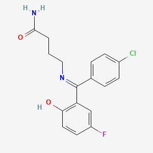 molecular formula C17H16ClFN2O2 B1679169 卤加必 CAS No. 62666-20-0