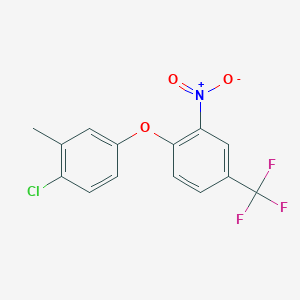 B167917 1-(4-Chloro-3-methylphenoxy)-2-nitro-4-(trifluoromethyl)benzene CAS No. 1799-97-9