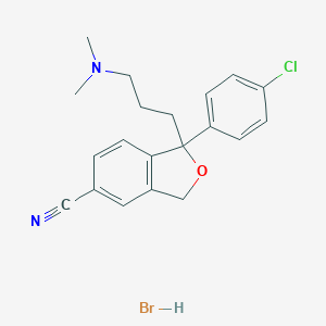 molecular formula C20H22BrClN2O B016792 盐酸氯西酞普兰 CAS No. 64169-58-0