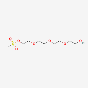 molecular formula C9H20O7S B1679201 11-{(甲磺酰氧基)-3,6,9-三氧代十一烷醇} CAS No. 65883-12-7