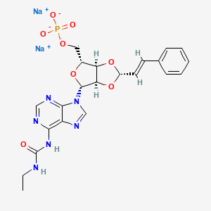 molecular formula C22H23N6Na2O8P B1679259 Regrelor disodium CAS No. 676251-22-2