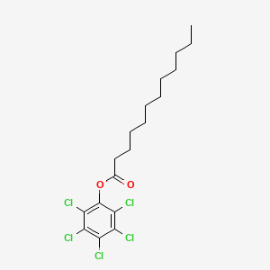 molecular formula C18H23Cl5O2 B1679277 五氯苯十二酸酯 CAS No. 3772-94-9