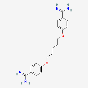 molecular formula C19H24N4O2 B1679287 喷他脒 CAS No. 100-33-4