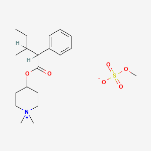 molecular formula C20H33NO6S B1679293 五哌啶甲基硫酸盐 CAS No. 7681-80-3