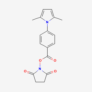 molecular formula C17H16N2O4 B1679321 4-N-Maleimidobenzoic acid-NHS CAS No. 64191-06-6