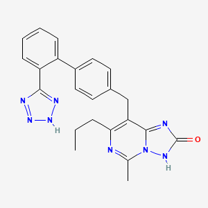 molecular formula C23H22N8O B1679340 利派沙坦 CAS No. 148504-51-2
