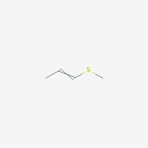 molecular formula C4H8S B167935 1-Propene, 1-(methylthio)- CAS No. 10152-77-9