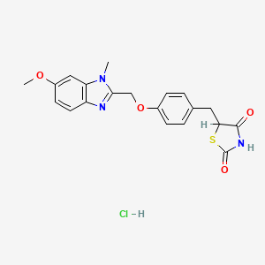 B1679397 Rivoglitazone hydrochloride CAS No. 299176-11-7