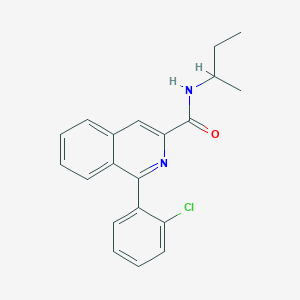 molecular formula C20H19ClN2O B1679418 N-仲丁基-1-(2-氯苯基)异喹啉-3-甲酰胺 CAS No. 157809-85-3