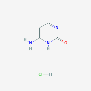molecular formula C4H6ClN3O B167942 6-氨基嘧啶-2(1H)-酮盐酸盐 CAS No. 1784-08-3