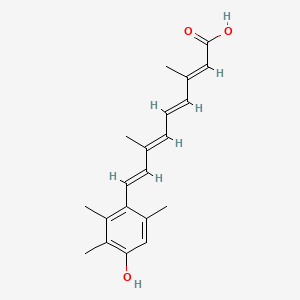molecular formula C20H24O3 B1679438 (2E,4E,6E,8E)-9-(4-hydroxy-2,3,6-trimethylphenyl)-3,7-dimethylnona-2,4,6,8-tetraenoic acid CAS No. 65316-65-6