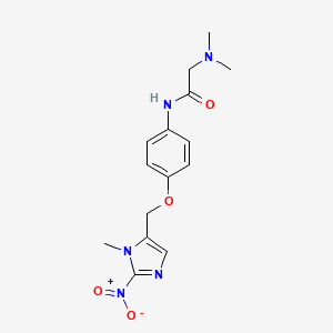 B1679446 2-(Dimethylamino)-4'-((1-methyl-2-nitroimidazole-5-yl)methoxy)acetanilide CAS No. 87544-68-1