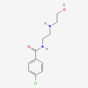 B1679450 4-Chloro-N-(2-((2-hydroxyethyl)amino)ethyl)benzamide CAS No. 111252-13-2