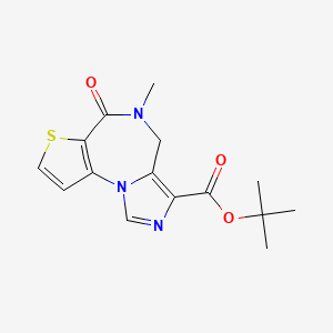 B1679457 Tert-butyl 5-methyl-6-oxo-5,6-dihydro-4h-imidazo[1,5-a]thieno[2,3-f][1,4]diazepine-3-carboxylate CAS No. 99632-94-7