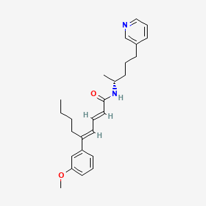 molecular formula C26H34N2O2 B1679469 (2E,4E)-5-(3-methoxyphenyl)-N-[(2R)-5-pyridin-3-ylpentan-2-yl]nona-2,4-dienamide CAS No. 120555-28-4