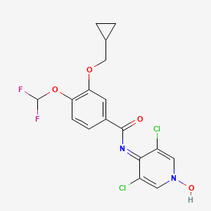 molecular formula C17H14Cl2F2N2O4 B1679506 罗氟司特N-氧化物 CAS No. 292135-78-5