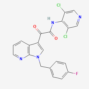 molecular formula C21H13Cl2FN4O2 B1679525 Elbimilast CAS No. 418794-42-0