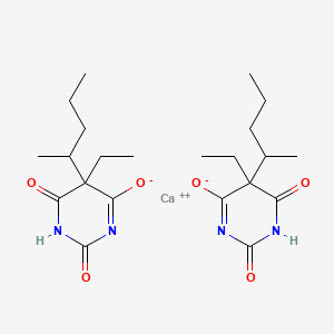 molecular formula C22H34CaN4O6 B1679543 Pentobarbital calcium salt CAS No. 24876-35-5