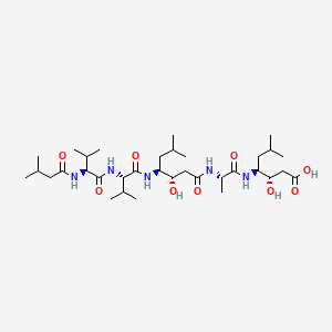 molecular formula C34H63N5O9 B1679556 Pepstatin CAS No. 26305-03-3