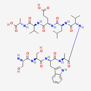B1679560 Peptide pva CAS No. 114472-81-0