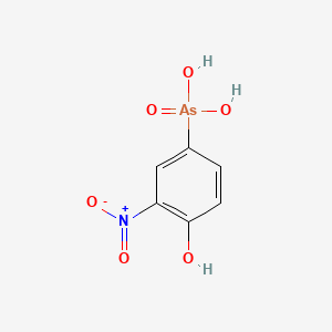 molecular formula C6H6AsNO6 B1679585 罗沙酮 CAS No. 121-19-7