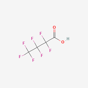molecular formula C4HF7O2 B1679599 七氟丁酸 CAS No. 375-22-4