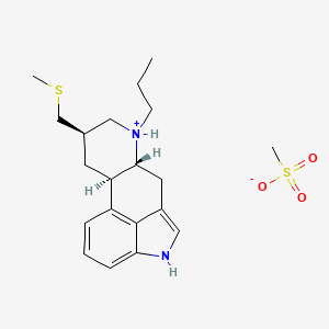 molecular formula C20H30N2O3S2 B1679604 Pergolide mesylate CAS No. 66104-23-2
