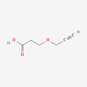 molecular formula C6H8O3 B1679622 3-(丙-2-炔-1-氧基)丙酸 CAS No. 55683-37-9