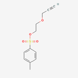 molecular formula C12H14O4S B1679627 4-甲苯磺酸2-(丙-2-炔-1-氧基)乙酯 CAS No. 145916-41-2