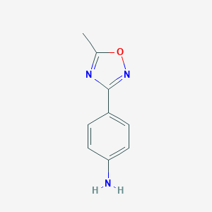 molecular formula C9H9N3O B167967 4-(5-甲基-1,2,4-恶二唑-3-基)苯胺 CAS No. 10185-68-9