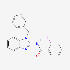 B1679754 N-(1-benzylbenzimidazol-2-yl)-2-iodobenzamide CAS No. 514218-36-1