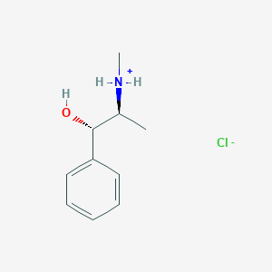 molecular formula C10H16ClNO B1679819 盐酸伪麻黄碱 CAS No. 345-78-8