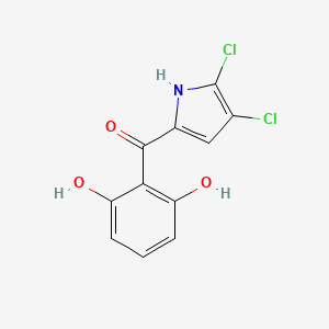 molecular formula C11H7Cl2NO3 B1679884 焦谷酮 CAS No. 25683-07-2