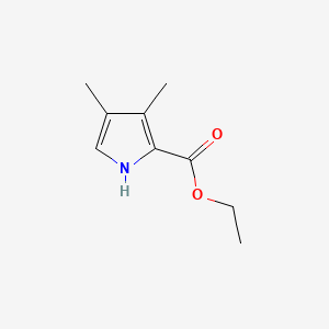 molecular formula C9H13NO2 B1679894 3,4-二甲基-1H-吡咯-2-羧酸乙酯 CAS No. 938-75-0